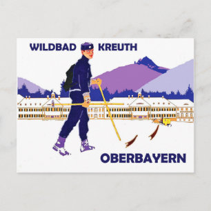 Cartão Postal Esportes de inverno em Wildbad - kreuth, Oberbayer