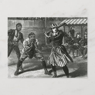 Cartão Postal Esportes Vintage, equipes vitorianas de beisebol f