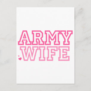 Cartão Postal Esposa do Exército (rosa)