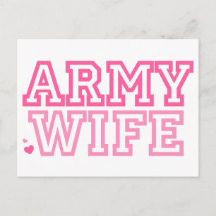 Cartão Postal Esposa do Exército (rosa)