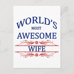 Cartão Postal Esposa mais incrível do mundo