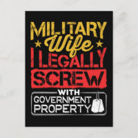 Esposa Militar Engraçada Propriedade de Governo