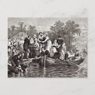 Cartão Postal Esposas para os assentamentos em Jamestown