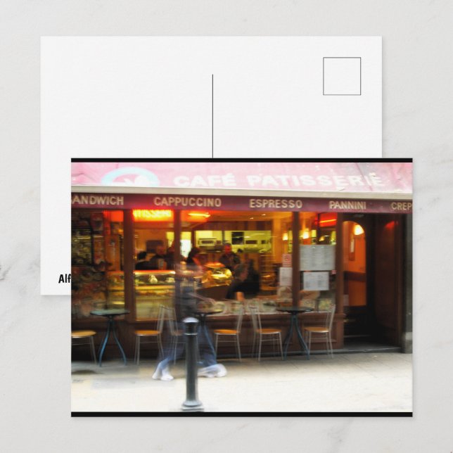 Cartão Postal Espresso em Movimento (Frente/Verso)