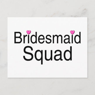Cartão Postal Esquadrão Bridesmaid
