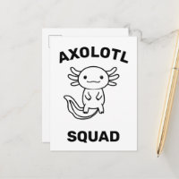 Esquadrão engraçado e fofo de Axolote Festa editáv