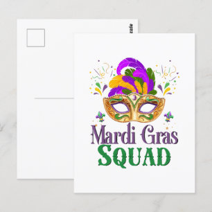 Cartão Postal Esquadrão Mardi Gras