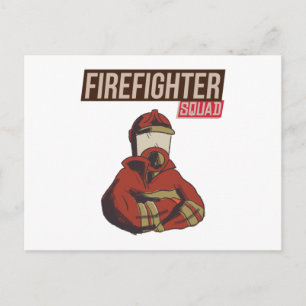 Cartão Postal Esquadrão Orgulhoso de Bombeiros