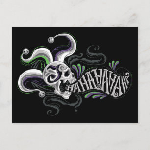 Cartão Postal Esquadrão Suicida   Caveira-Joker - Haha