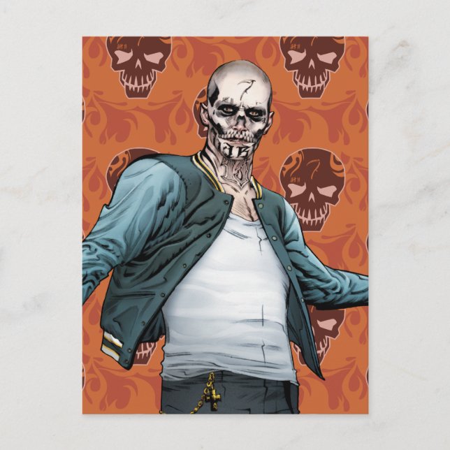 Cartão Postal Esquadrão Suicida | El Diablo Comic Book Art (Frente)