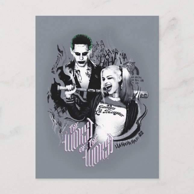 Cartão Postal Esquadrão Suicida | O Pior dos Piores (Frente)