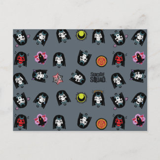 Cartão Postal Esquadrão Suicida | Padrão Enchantress Emoji