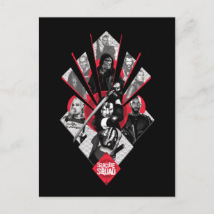 Cartão Postal Esquadrão Suicida Task Force X Gráfico Japonês