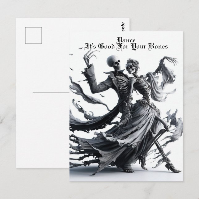 Cartão Postal Esqueleto (Frente/Verso)