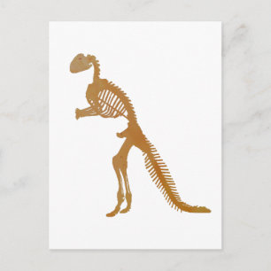 Cartão Postal esqueleto de dinossauro