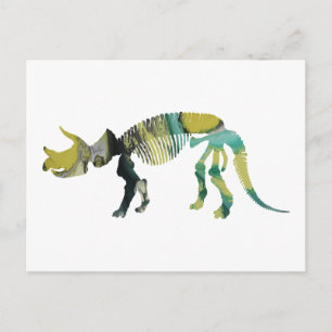 Cartão Postal esqueleto de Triceratops prorsus