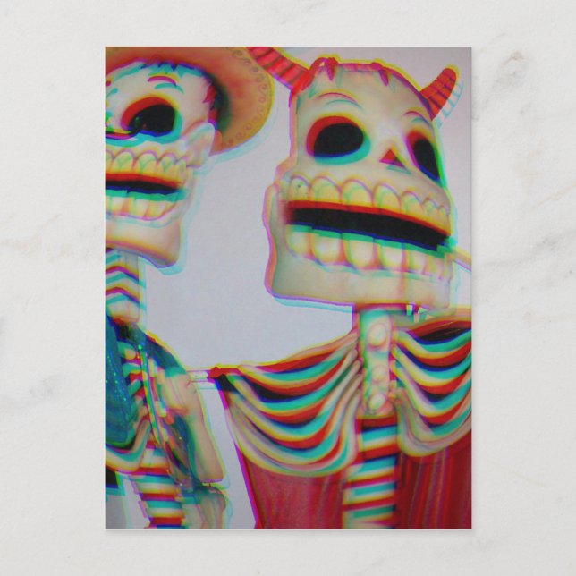 Cartão Postal Esqueletos dançantes (Frente)