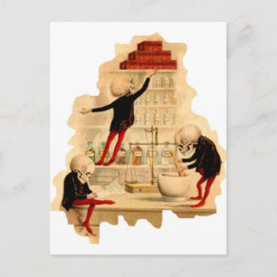 Cartão Postal Esqueletos do Cientista Louco