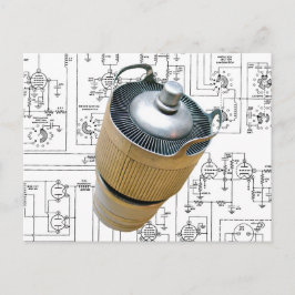 Cartão Postal Esquema do tubo de transmissão de cerâmica