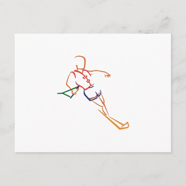 Cartão Postal Esqui aquático (Frente)