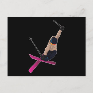 Cartão Postal Esqui esqui snowboard esporte esportes de inverno 