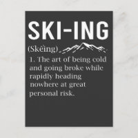 Esqui Humor Skiing Engraçado Piada Esportiva de in