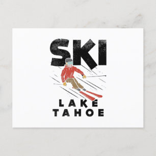 Cartão Postal Esqui - Lago Ski Tahoe