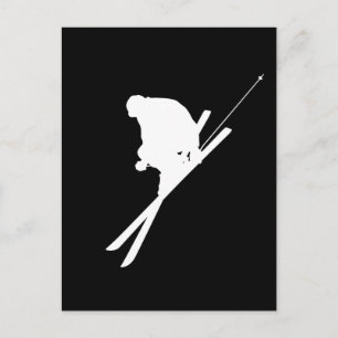 Cartão Postal Esqui livre