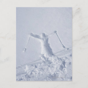 Cartão Postal Esquiadores 2