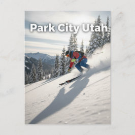 Cartão Postal Esquiar em Park city Utah