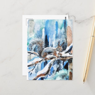 Cartão Postal Esquilo bonito