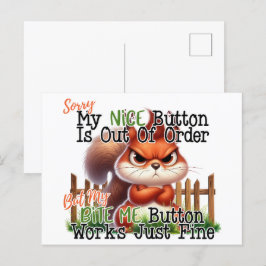 Cartão Postal Esquilo Engraçado