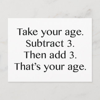 Cartão Postal Essa É Sua Idade