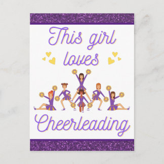 Cartão Postal Essa Garota Ama o Cheerleading