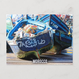 Cartão Postal Essaouira - Barcos Árabes, Marrocos