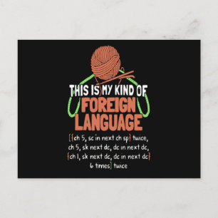 Cartão Postal Esse É Meu Tipo De Língua Estrangeira