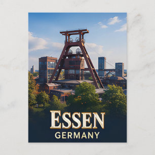 Cartão Postal ✈️ Essen Alemanha Presente de Viagem 🏙️