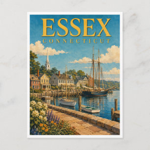 Cartão Postal Essex Connecticut Essex Harbor GeoSaga