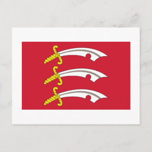 Cartão Postal Essex Flag