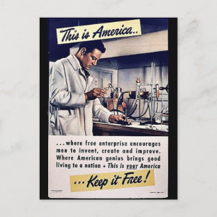 Cartão Postal Esta É A América Mantenha-A Livre!
