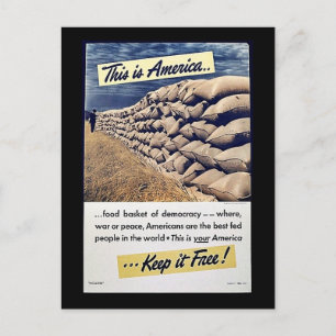 Cartão Postal Esta É A América Mantenha-A Livre!