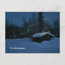 Cartão Postal 'Esta é a estação acima do norte, Mn Winter Holida