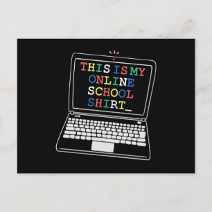Cartão Postal Esta é a minha camisa da escola online