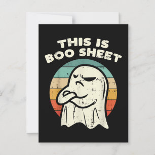 Cartão Postal Esta é uma folha de fantasma Boo