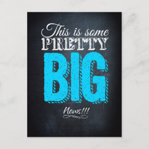 Cartão Postal Esta é uma grande notícia bonito