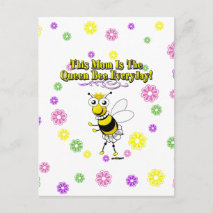 Cartão Postal Esta Mãe É A Rainha Abelha Todos Os Dias Abelha E