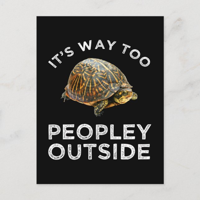 Cartão Postal Está muito cheio lá fora (Frente)