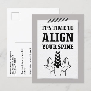 Cartão Postal Está na hora de alinhar a sua nota de coluna quiro