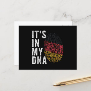 Cartão Postal Está no meu DNA - Bandeira da Alemanha