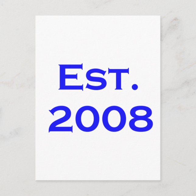 Cartão Postal estabelecido em 2008 (Frente)